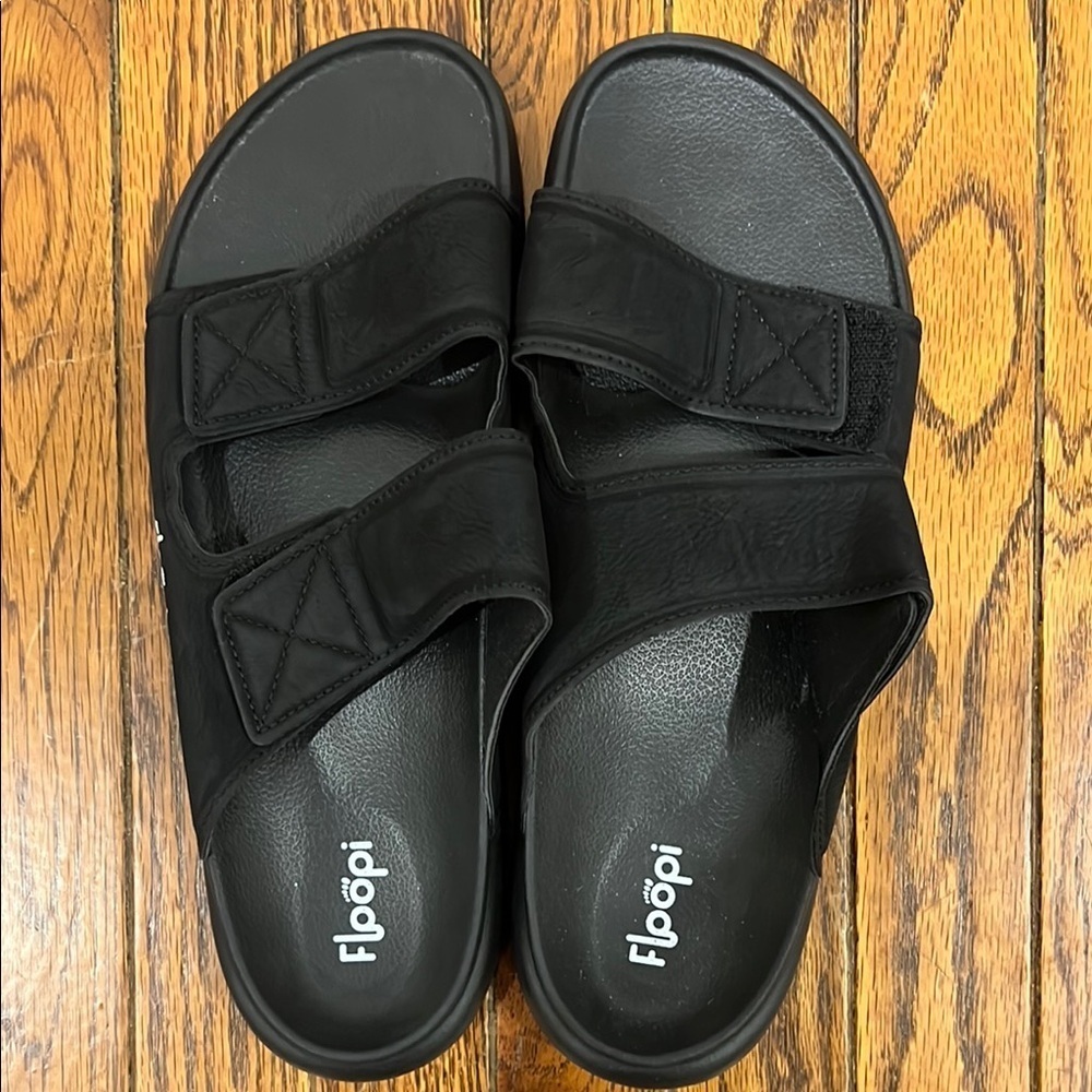 Floopi‎ Sandals Black Mens Size 12